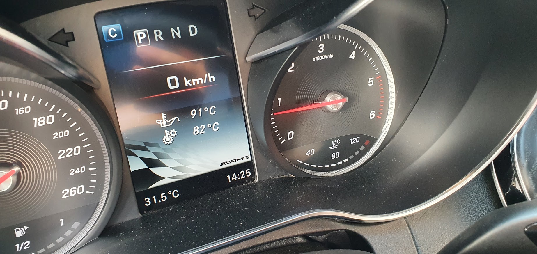 Instrument Cluster AMG Menu
