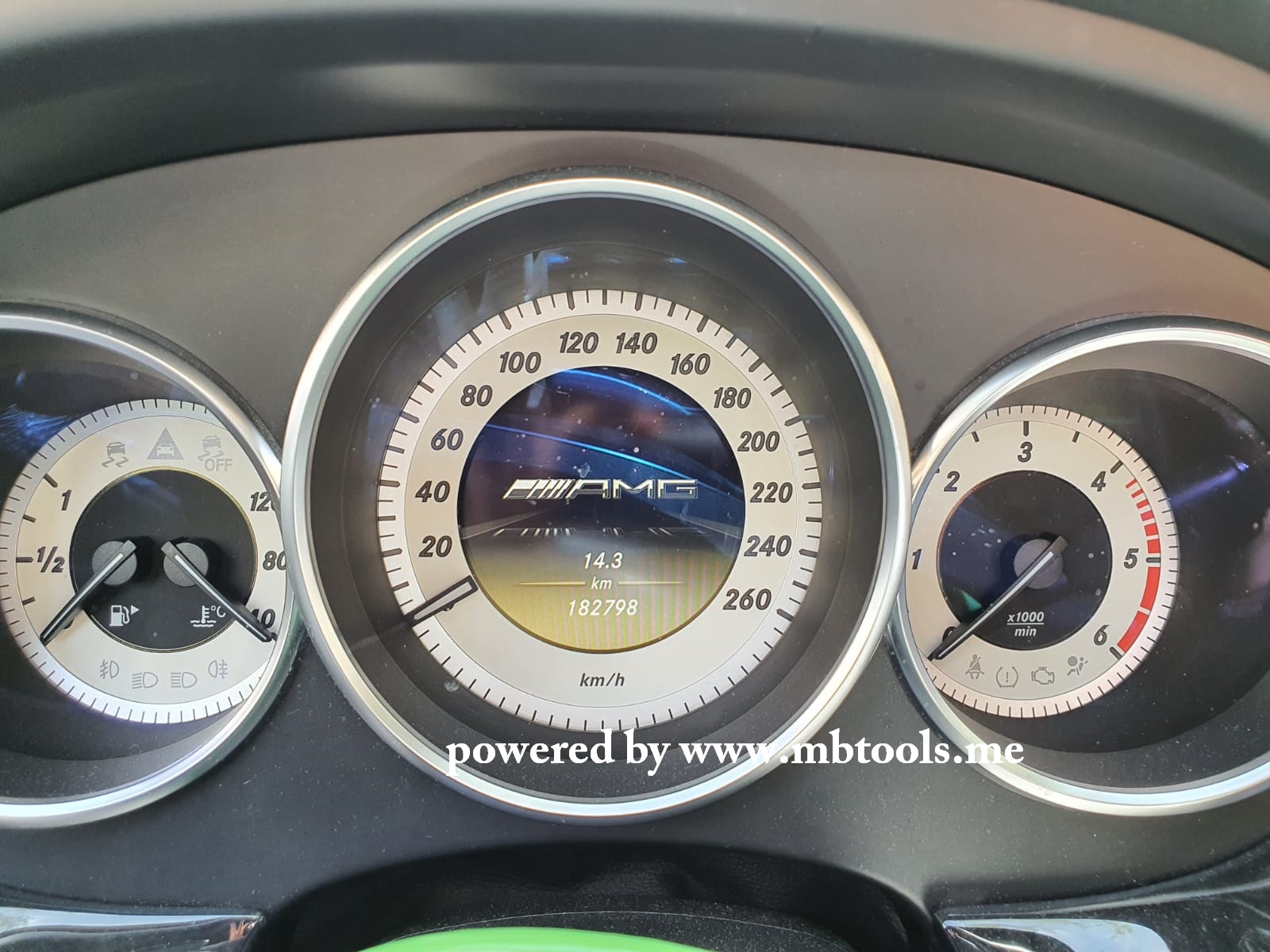 Instrument Cluster AMG Menu