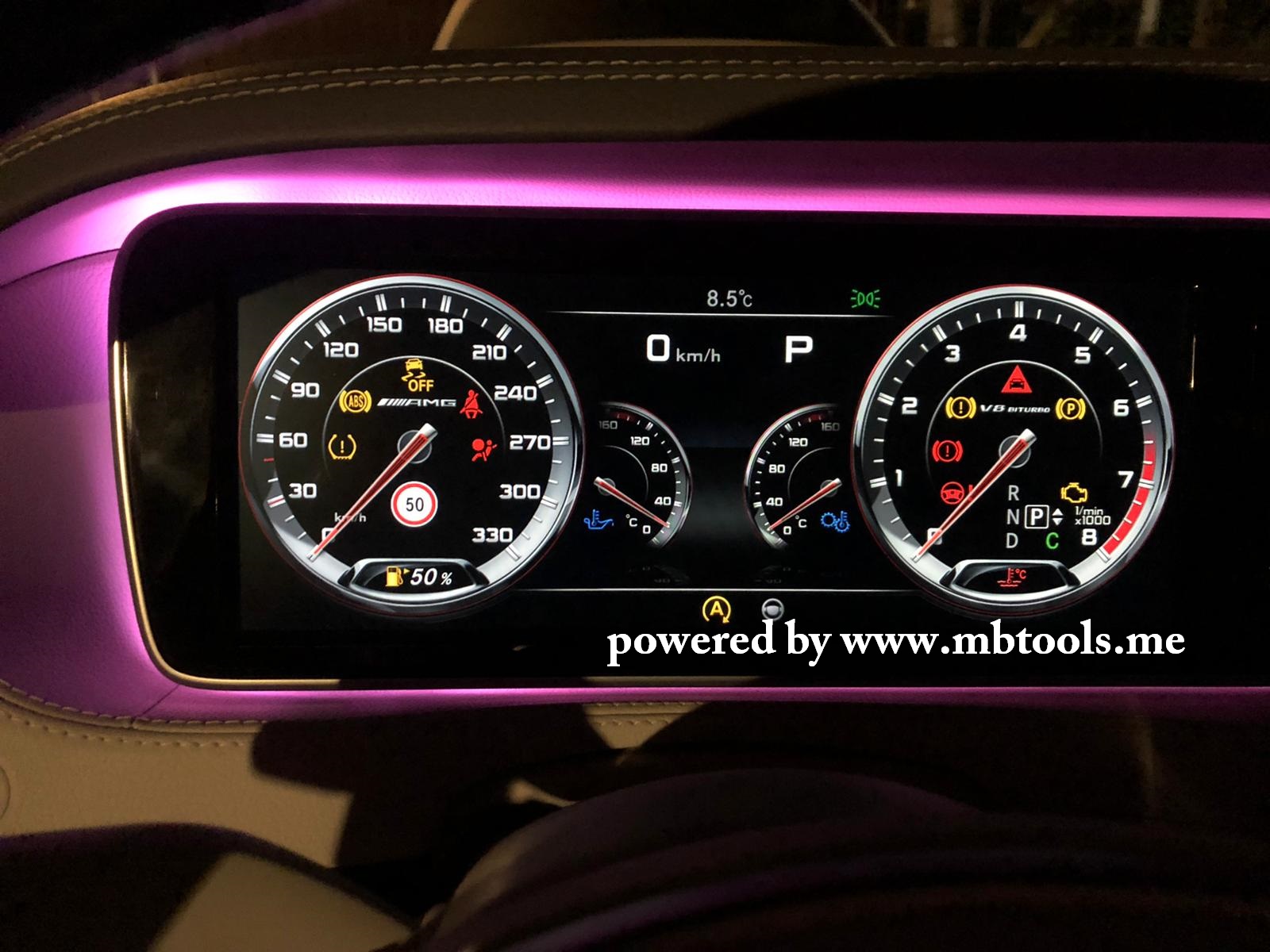 Instrument Cluster AMG Menu