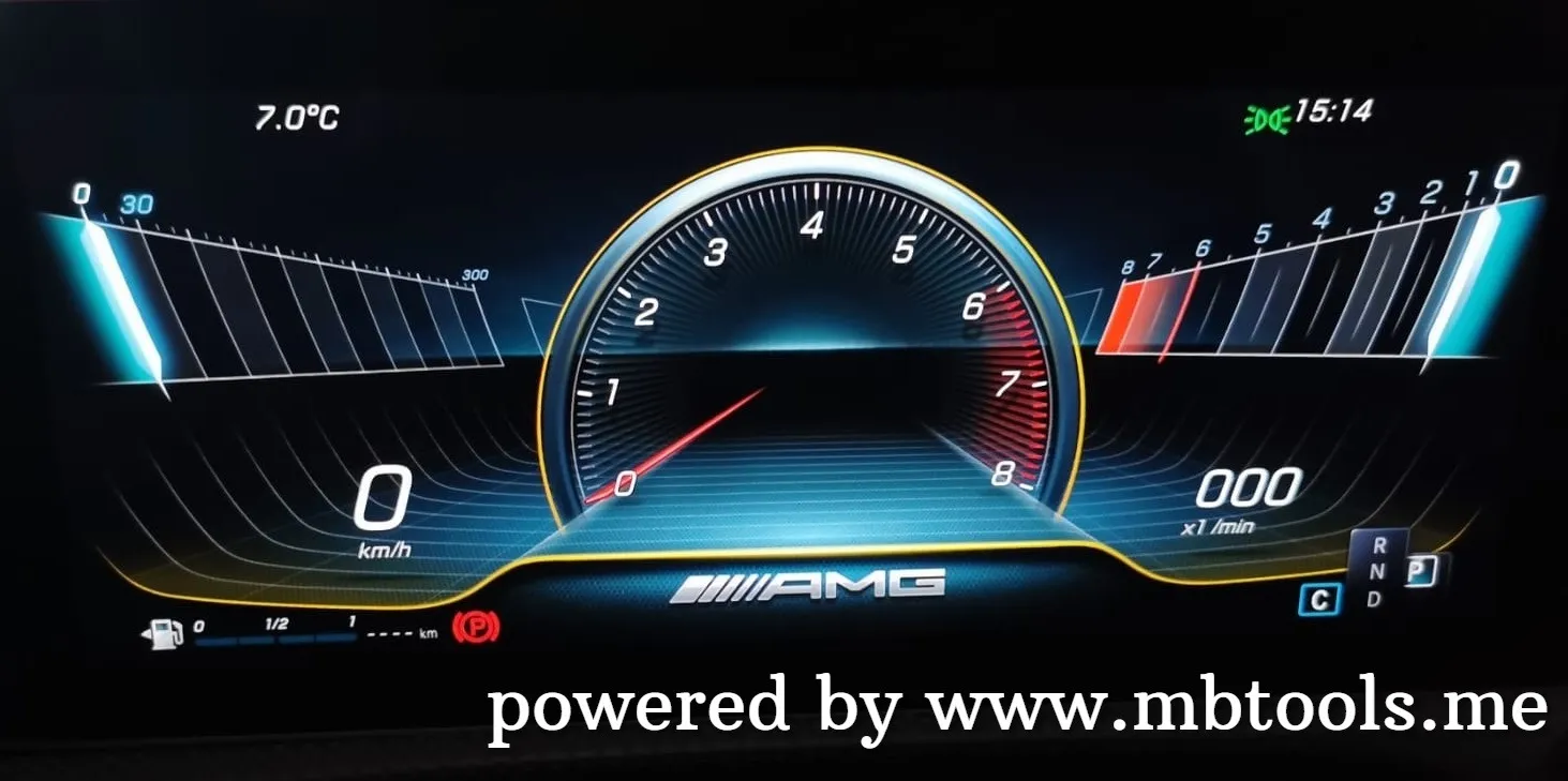 Mercedes AMG dashboard cluster