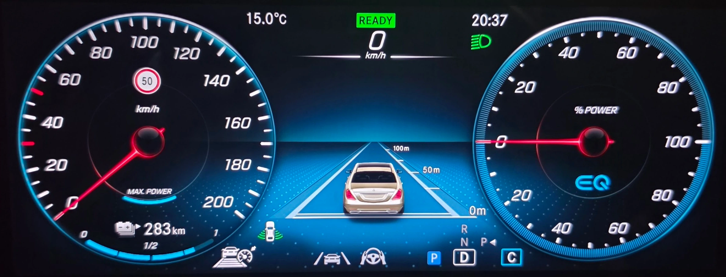 Standard Mercedes dashboard